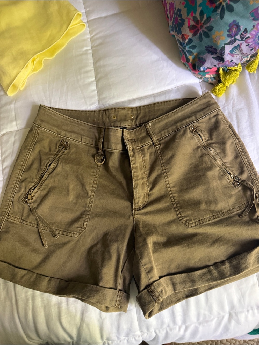 Women’s Utility Cotton Blend Shorts -army Green